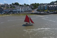 Aerial view looking towards Arnside