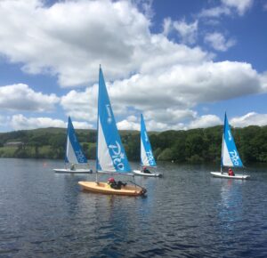 five boats a
