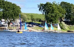 Club Night Boat Park from the lake
